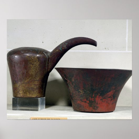 Ewer und Becken (Kupfer) Poster (Vorne)