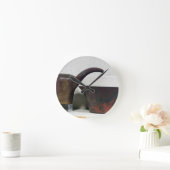 Ewer und Becken (Kupfer) Runde Wanduhr (Zuhause)