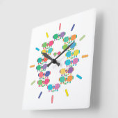 Ewes in der Akryluhr Quadratische Wanduhr (Winkel)