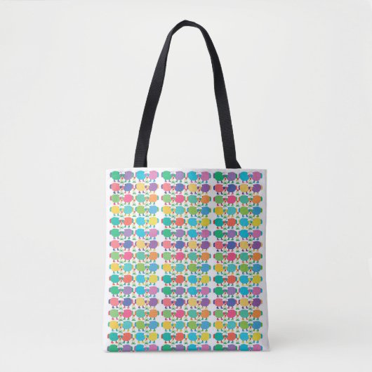 Ewes in der Hues Tote Bag Tasche (Vorderseite)