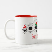 Ewetide Greetings Kiwi Style Zweifarbige Tasse (Links)