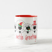 Ewetide Greetings Kiwi Style Zweifarbige Tasse (Mittel)