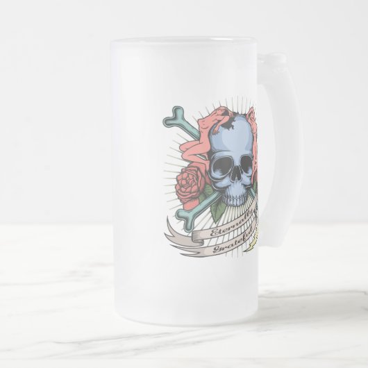 ewig dankbar mattglas bierglas (VorderseiteRechts)