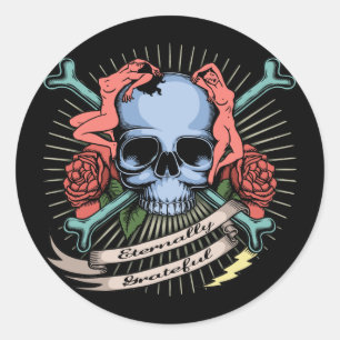 ewig dankbar runder aufkleber