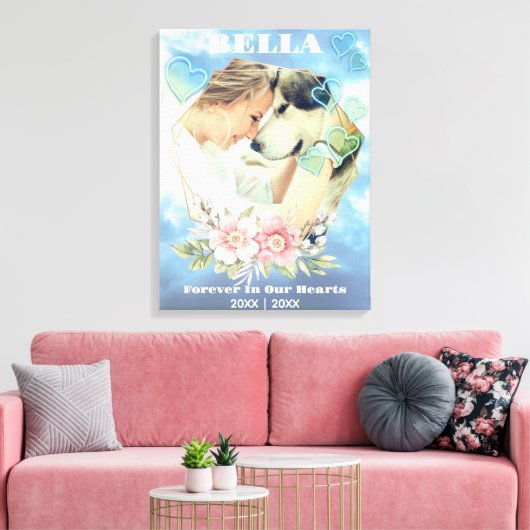 ewig Liebe immer in unseren Herzen Leinwanddruck (Insitu (Wohnzimmer))