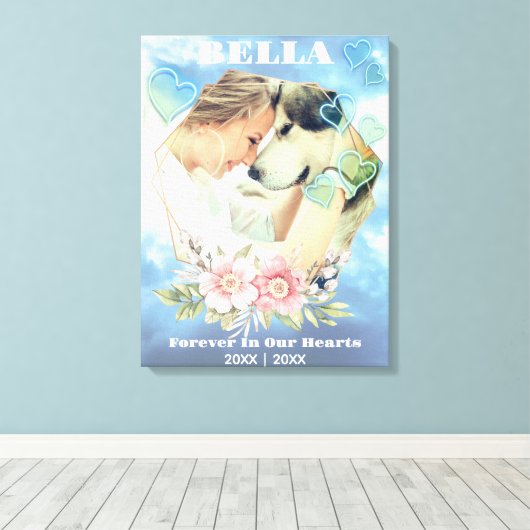 ewig Liebe immer in unseren Herzen Leinwanddruck (Insitu (Holzboden))