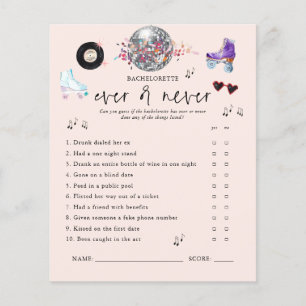 Ewig oder nie Roller Skaten Bachelorette Game
