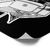 ewig Skelett auf Hold-Tech-Unterstützung Poster (Ecke)