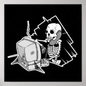 ewig Skelett auf Hold-Tech-Unterstützung Poster (Vorne)