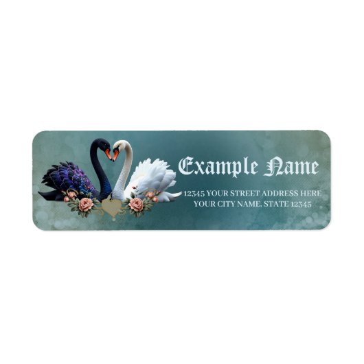 Ewige Anleihe, Schwarze und Weiße Schwäne in Liebe (Vorne)