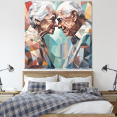 Ewige Begegnung Leinwanddruck (Insitu (Schlafzimmer))