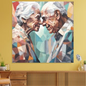 Ewige Begegnung Leinwanddruck (Insitu (Wohnzimmer))