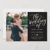 Ewige Bliss bearbeitbare Farbe Hochzeit Einladung (Vorderseite)