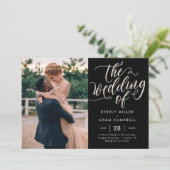 Ewige Bliss bearbeitbare Farbe Hochzeit Einladung (Stehend Vorderseite)