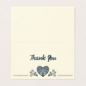 Ewige Blooms Hochzeit danke Ihnen Karten (Außenseite Aufgefaltet)