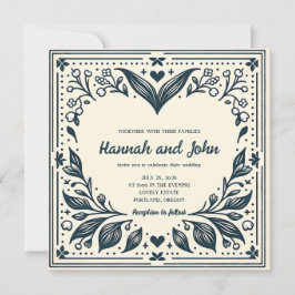 Ewige Blooms Hochzeitseinladung Einladung