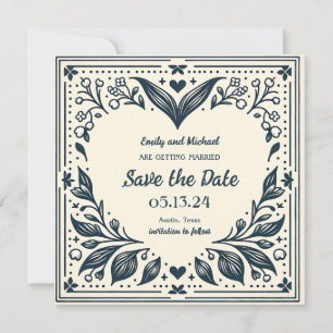 Ewige Blooms Save the Date Einladung