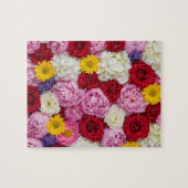 Ewige Blüte: Ein Premium-Blumenteppich Puzzle (Horizontal)
