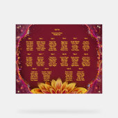 Ewige Blüten: Eine Feier der Liebe" Hochzeit Acrylschild (Vorderseite)