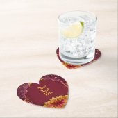 Ewige Blüten: Eine Feier der Liebe" Hochzeit Untersetzer (Vor Ort)