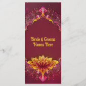 Ewige Blüten: Eine Feier der Liebe Menükarte (Rückseite)