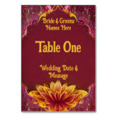 Ewige Blüten: Eine Feier der Liebe Tischnummer (Vorderseite)