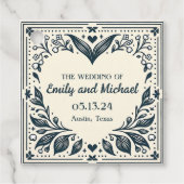 Ewige Blüten Geschenkanhänger (Vorderseite)