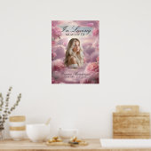 Ewige Blüten Memorial Begrüßung Plakat (Küche)