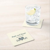 Ewige Blüten Rechteckiger Pappuntersetzer (Vor Ort)