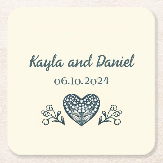 Ewige Blüten Rechteckiger Pappuntersetzer (Vorderseite)