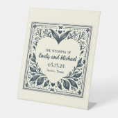 Ewige Blüten Sockelschild (Vorderseite)