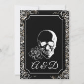 Ewige Elegance bis zum Tod tun uns Teil Hochzeit Einladung (Rückseite)