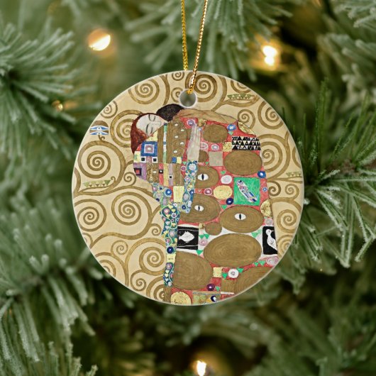 Ewige Eleganz: Eine Hommage an Klimts Erfüllung Keramik Ornament (Baum)