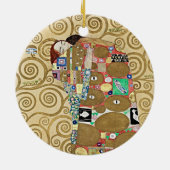 Ewige Eleganz: Eine Hommage an Klimts Erfüllung Keramik Ornament (Hinten)
