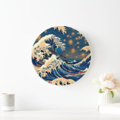 Ewige Eleganz: Groovy Retro Wave Große Wanduhr (Zuhause)