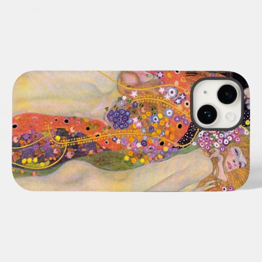 Ewige Eleganz: Gustav Klimts Wasserschlangen II Case-Mate iPhone Hülle (Rückseite (Horizontal))