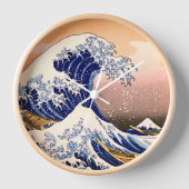 Ewige Eleganz: Japanisch Nami Great Wave Uhr (Vorderseite)