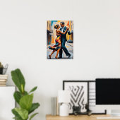 Ewige Embrace: Zeitloser Tango | Poster (Heimbüro)