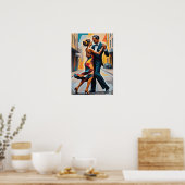 Ewige Embrace: Zeitloser Tango | Poster (Küche)