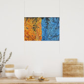 Ewige Equilibrium-Pferde-Zwillingsflame Kunst- Poster (Küche)