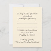 Ewige Erholung Mitteilungskarte (Rückseite)