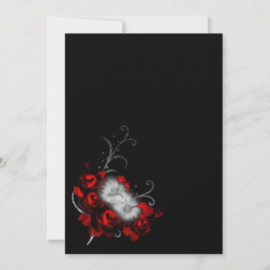 Ewige Erinnerungen Gothic Wedding Einladung (Vorderseite)