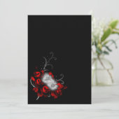 Ewige Erinnerungen Gothic Wedding Einladung (Stehend Vorderseite)