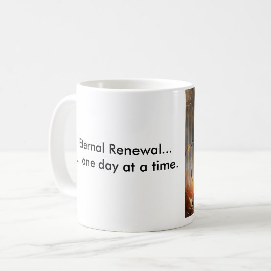 Ewige Erneuerung Kaffeetasse (Vorderseite Links)