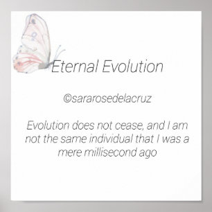 Ewige Evolution / Originalgedicht / ©SRD Poster