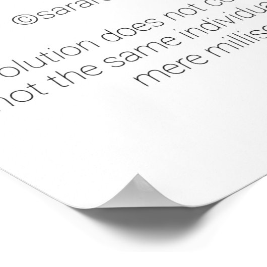 Ewige Evolution / Originalgedicht / ©SRD Poster (Ecke)