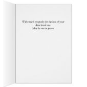 Ewige Flamme Custom Interior Text Sympathic Card (Innen (Rechts))