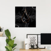 Ewige Flamme - künstlerische Intelligenz Poster (Heimbüro)