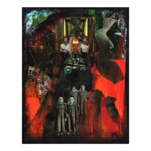 Ewige Flamme Mixed Media Horror Goth Original Kuns Fotodruck