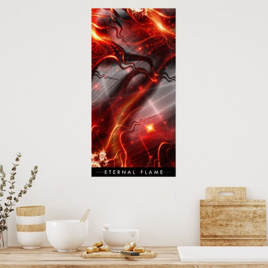 Ewige Flamme Poster (Küche)